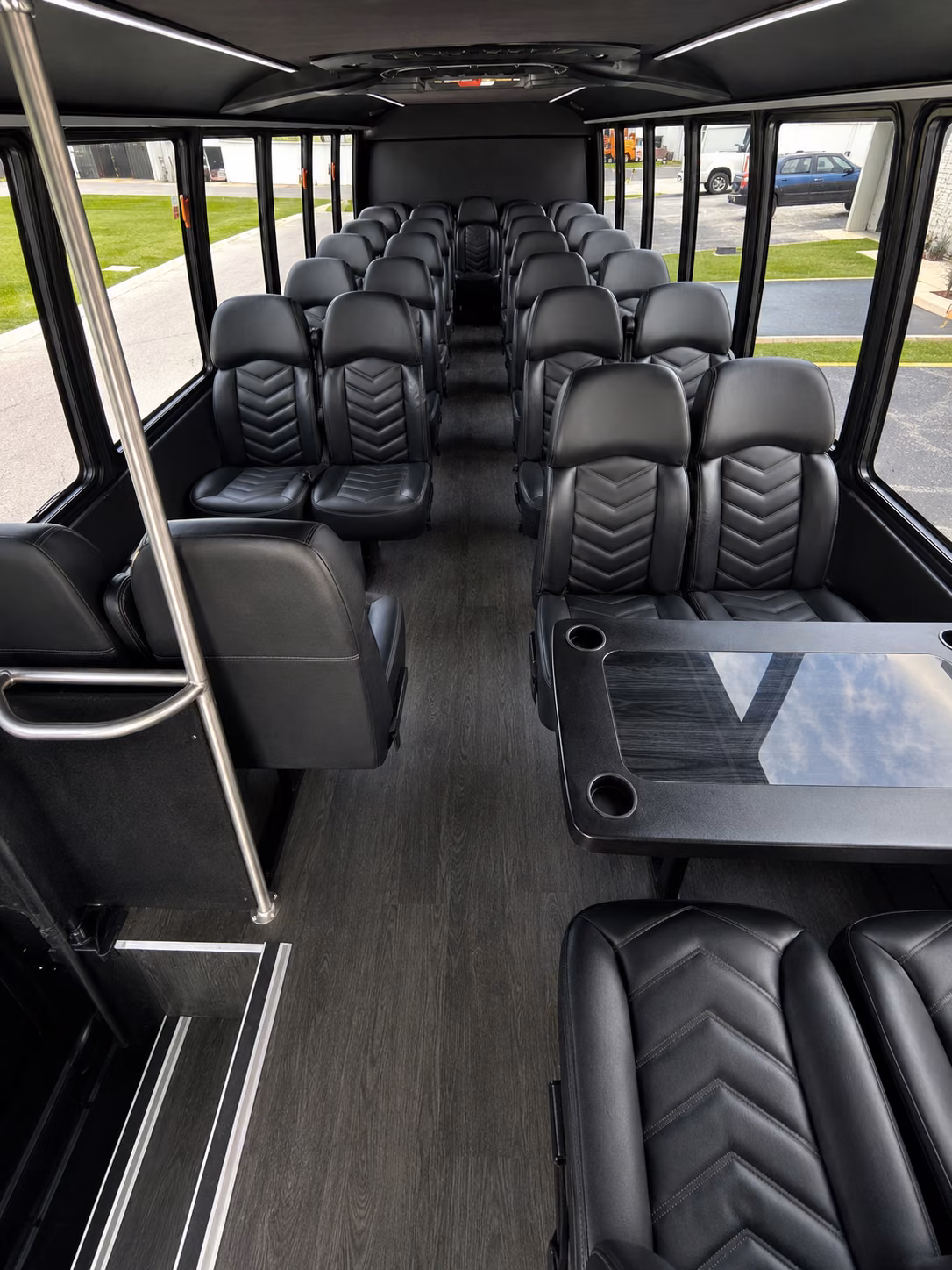 airport transfer buses for marietta wedding guests flying into atlanta