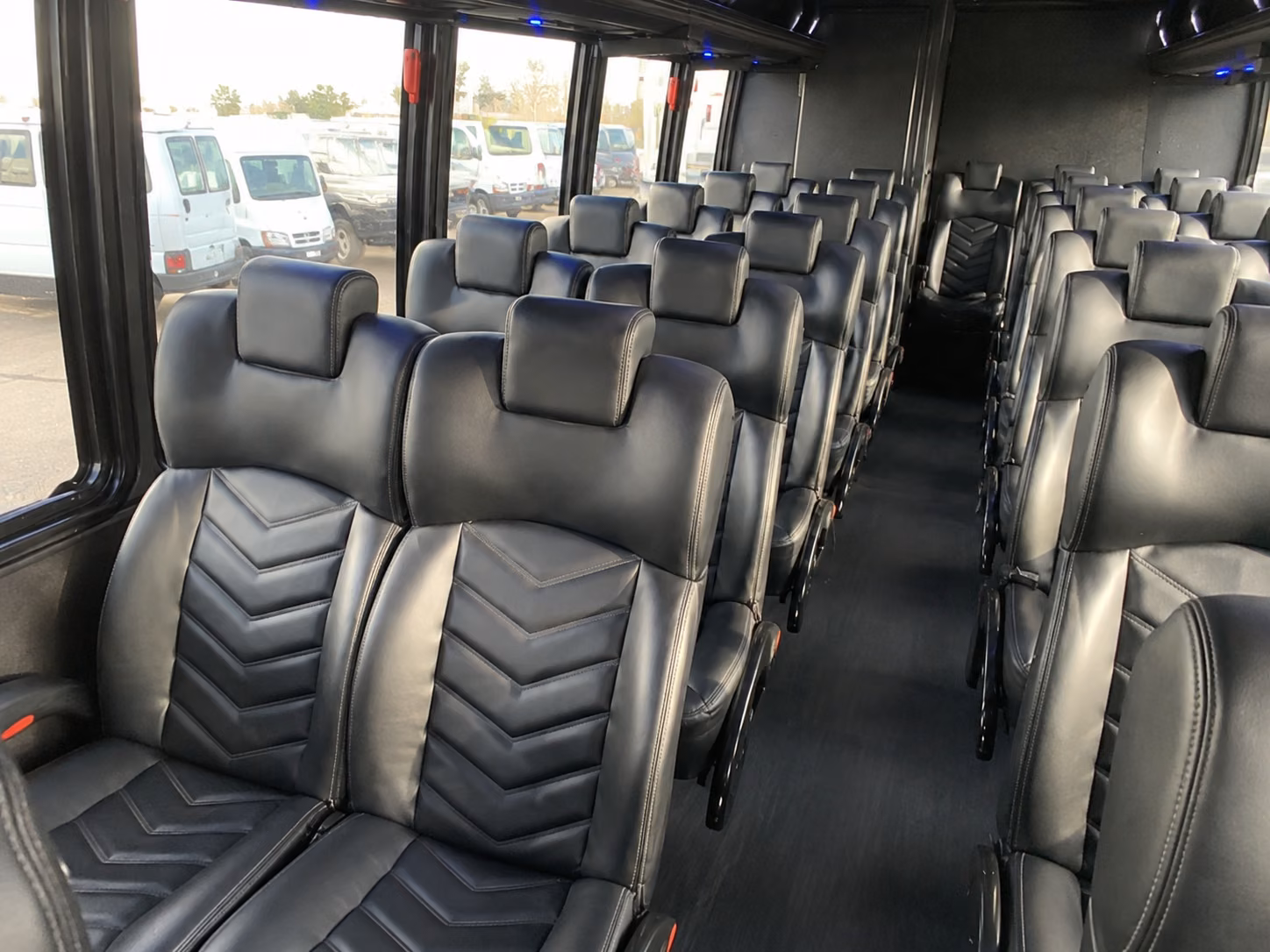 marietta 18 passenger minibus inside