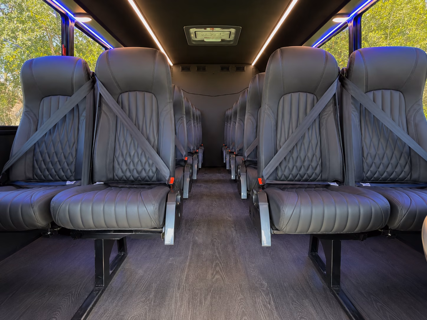 marietta 20 passenger minibus inside