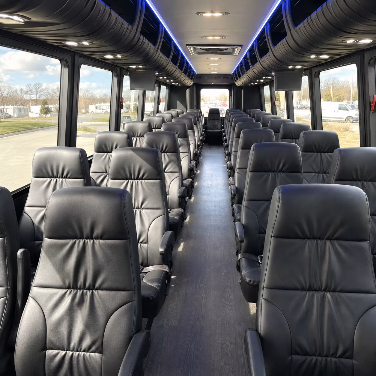 marietta 25 passenger minibus inside