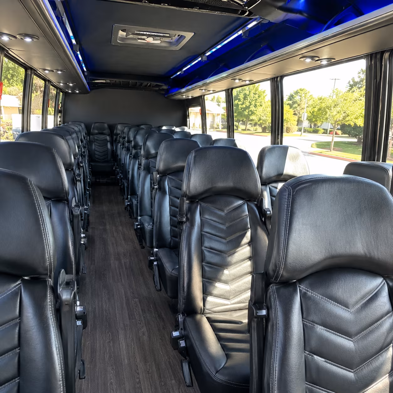 marietta 28 passenger minibus inside