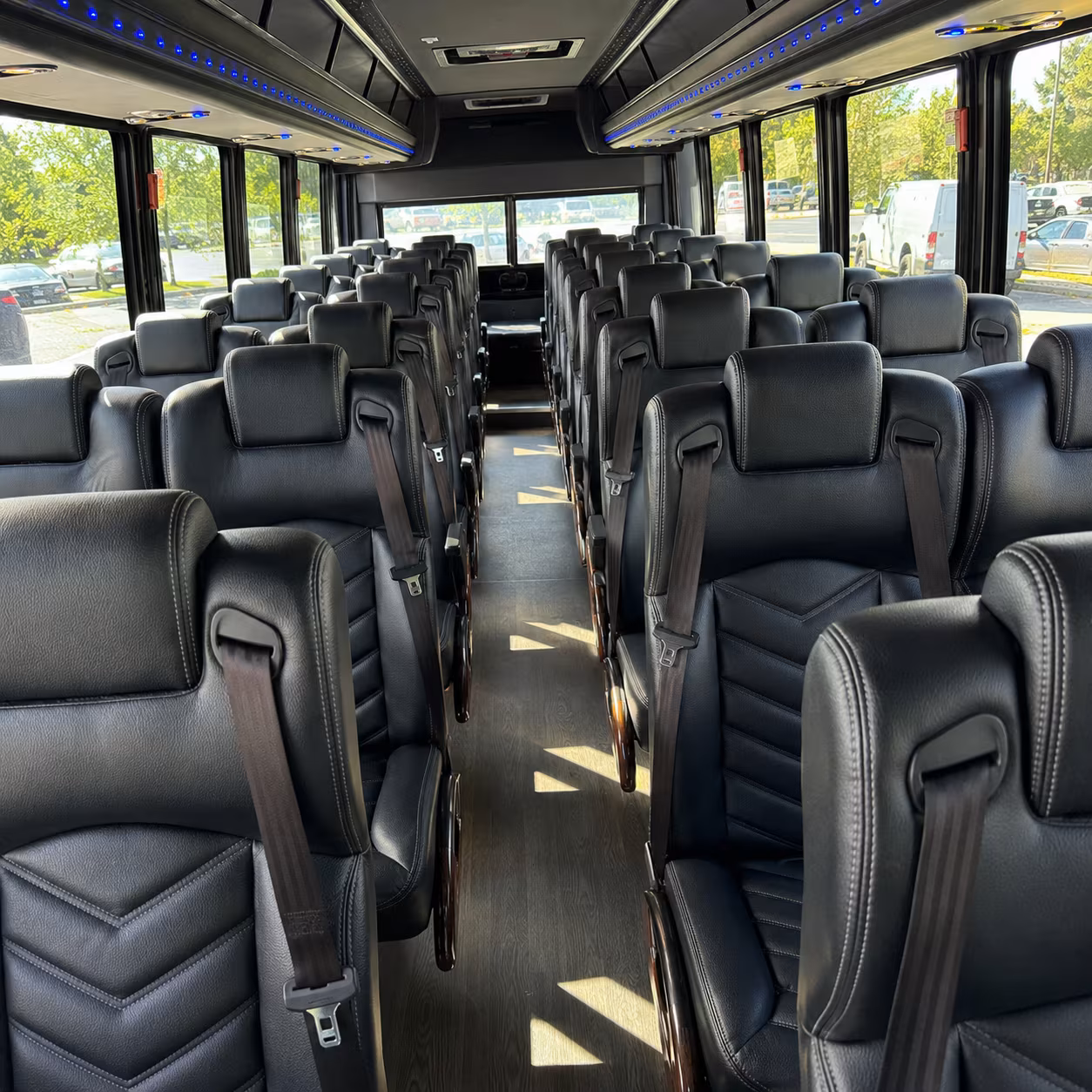 marietta 35 passenger minibus interior