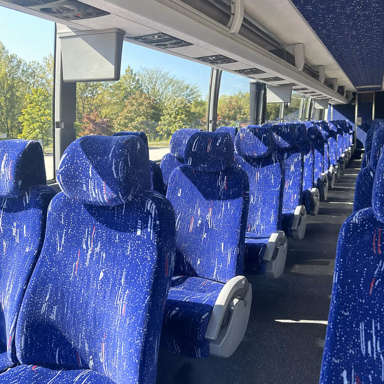 marietta 56 passenger charter bus inside