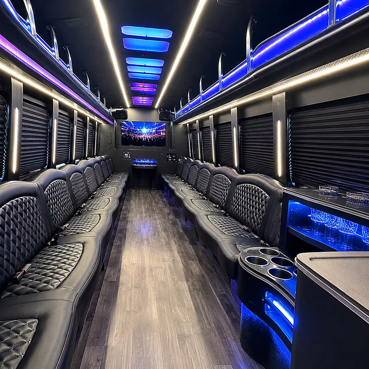 marietta party bus inside