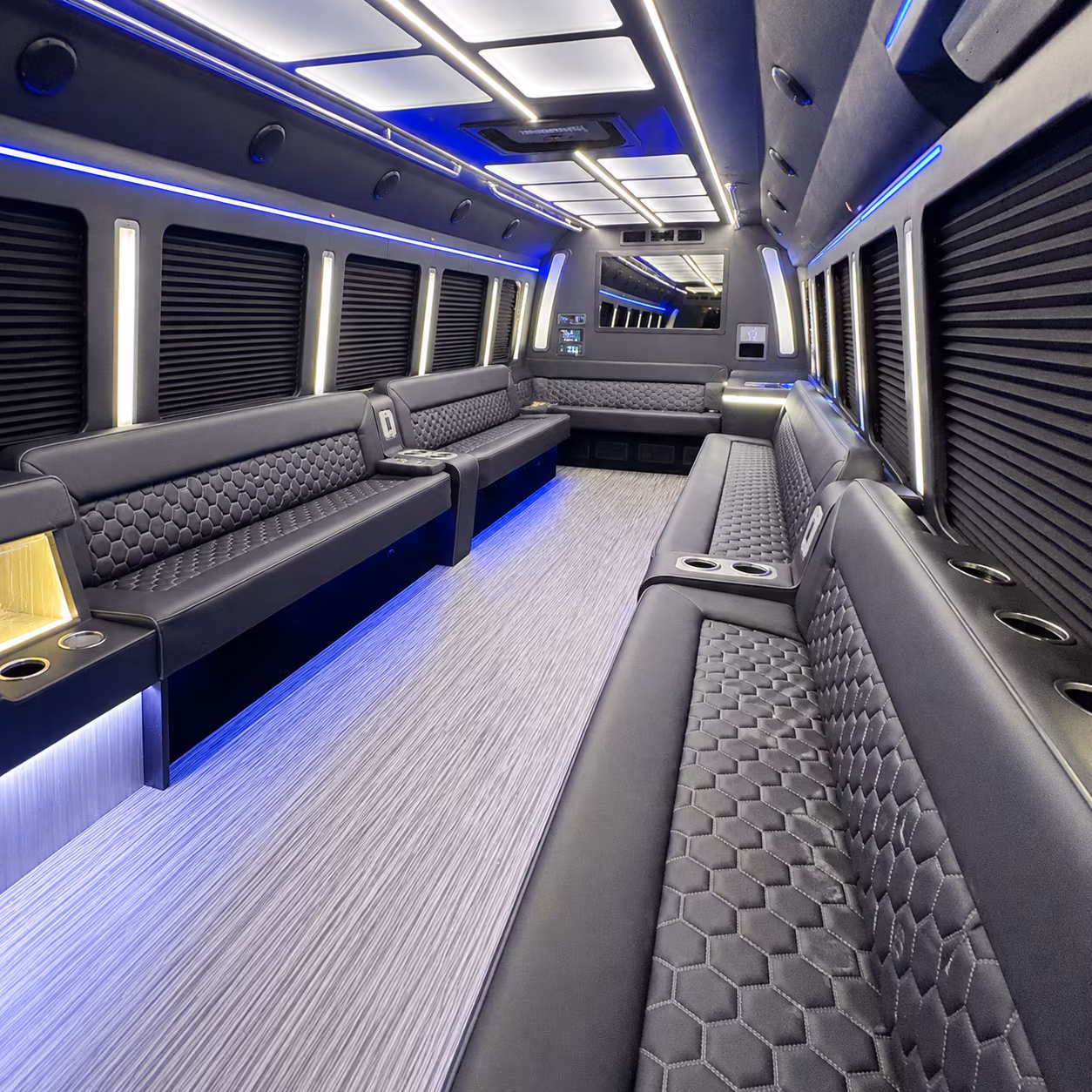 marietta party bus interior